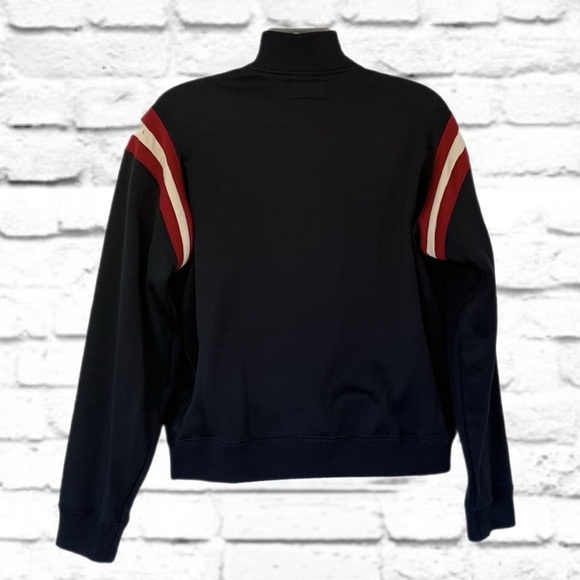 Vintage Abercrombie & Fitch Full Zip Jacket XL Red Stripe Track Style Navy - Picture 4 of 10